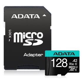 ADATA 128GB MicroSDXC UHS-I U3 V30S (with adap...