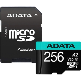 ADATA 256GB MicroSDXC UHS-I U3 V30S (with adap...