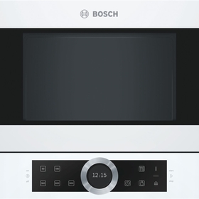 Bosch BFL634GW1, Built-in microwave, left open...